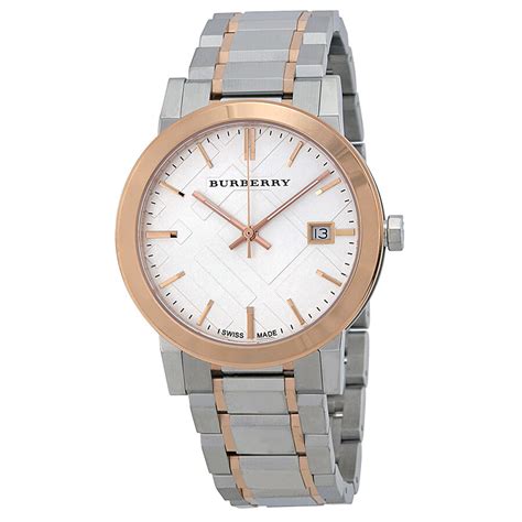 burberry unisex two tone watch|Burberry Silver Dial Two.